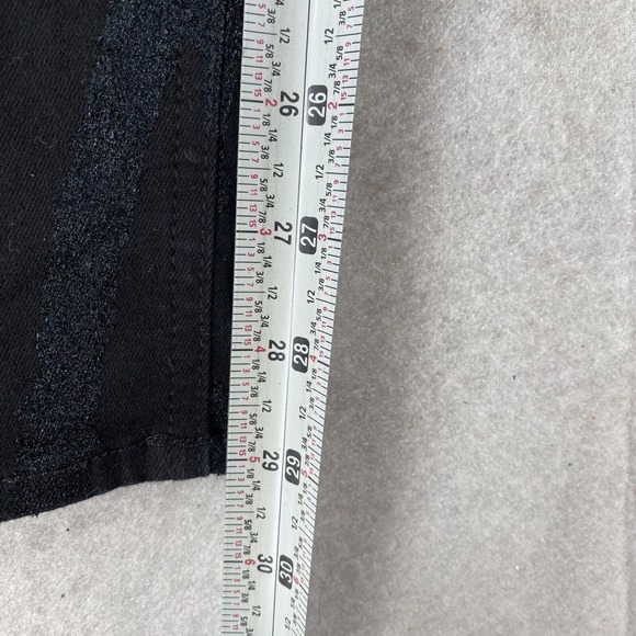Rag & Bone Legging Jeans Size 27 Black Waxed Skinny Textured Stretch Jegging - Picture 10 of 11